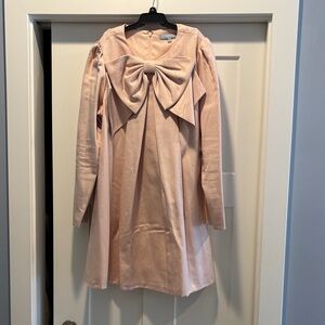 ANTONIO MELANI Blush Bow Mini Dress